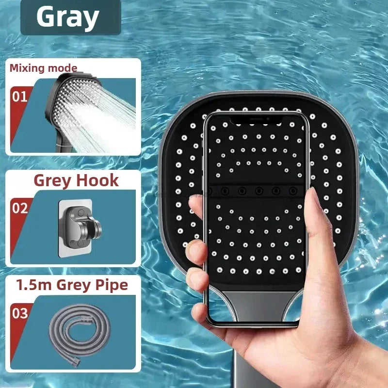 3-Modes High Pressure Shower Head