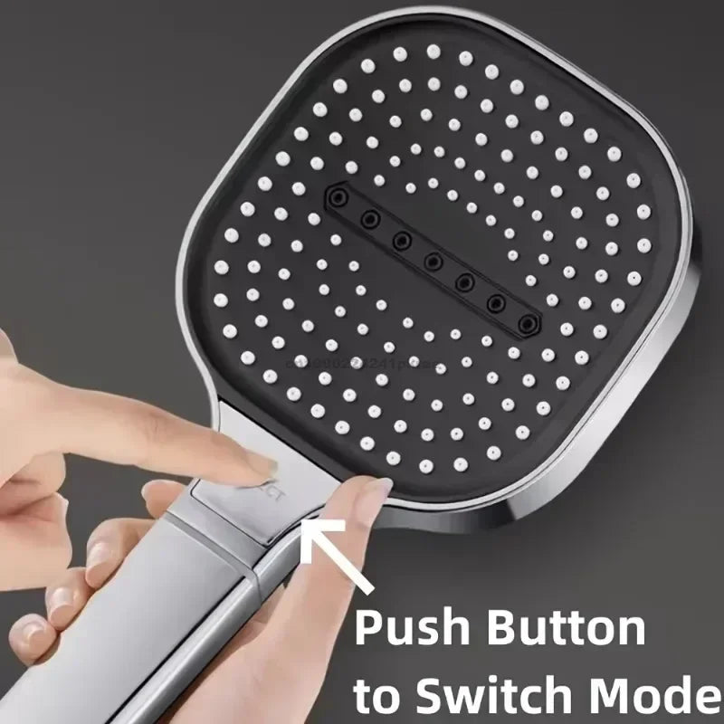 3-Modes High Pressure Shower Head