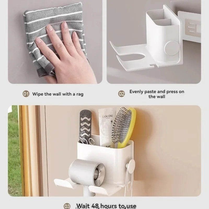 1 Pc Hair Dryer Storage Rack, Bathroom storage rack