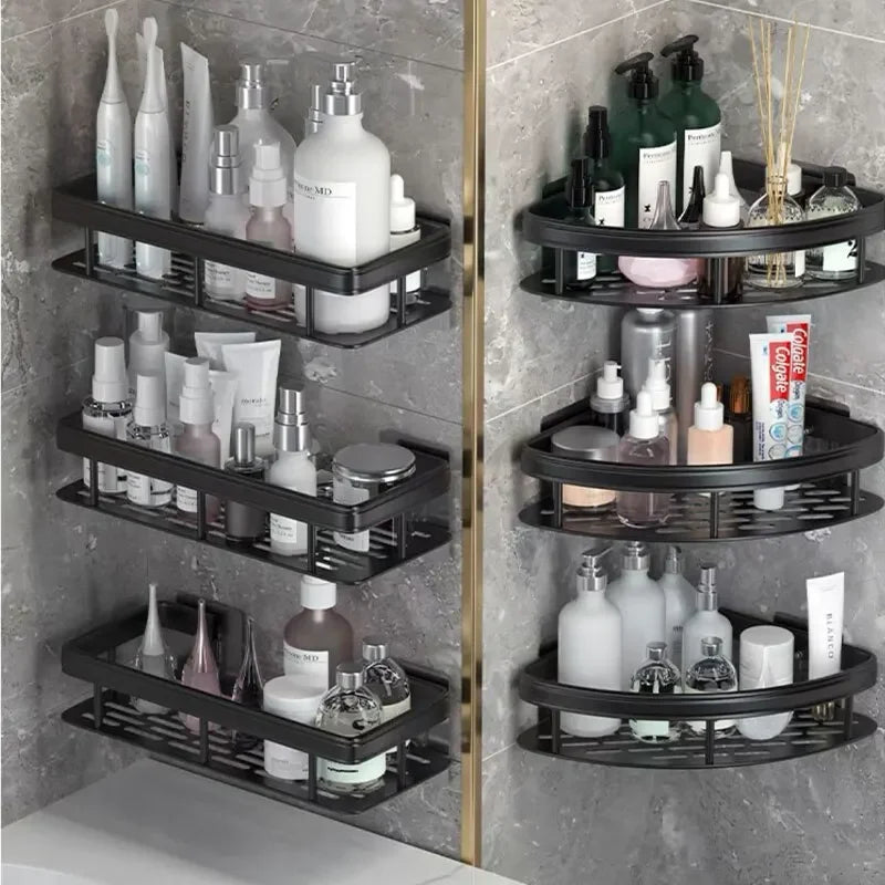 Shower Storage Rack, Bathroom Shelves, wall mounted